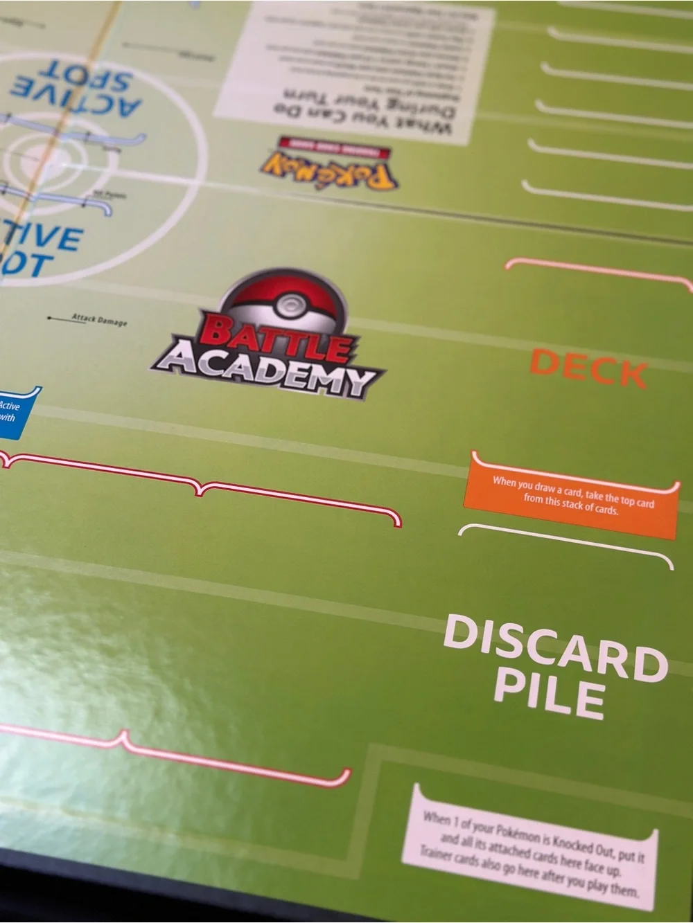 Folding Pokemon Trading Card Game Battle Academy Playboard